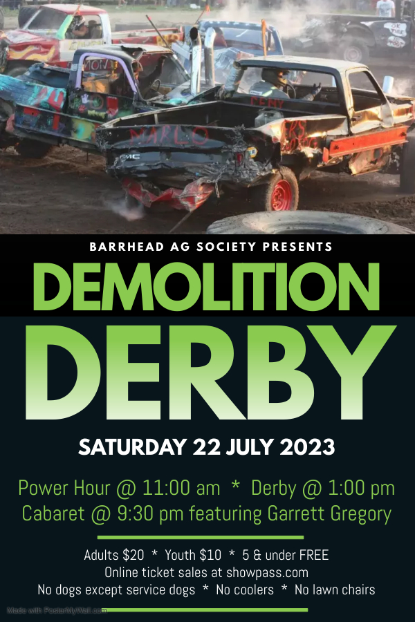 Barrhead Demolition Derby SOLD OUT Barrhead Agricultural Society